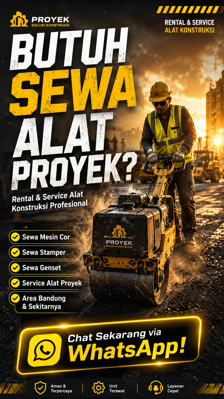 Rental alat proyek Bandung